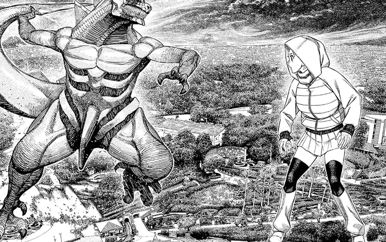 Bamora y Aira en el capítulo 247 de Dandadan.
