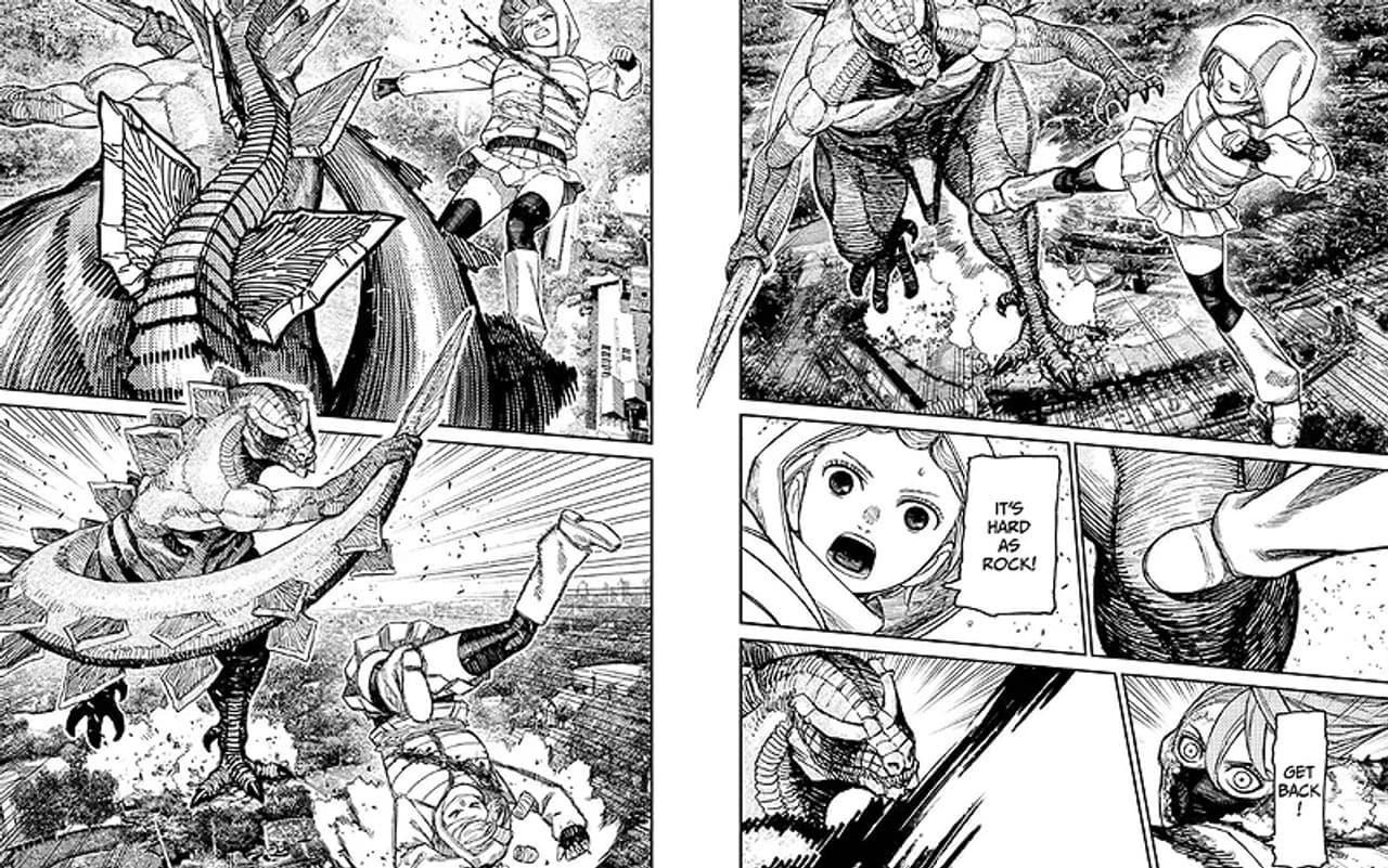 Bamora and Aira from Dandadan Chapter 247
