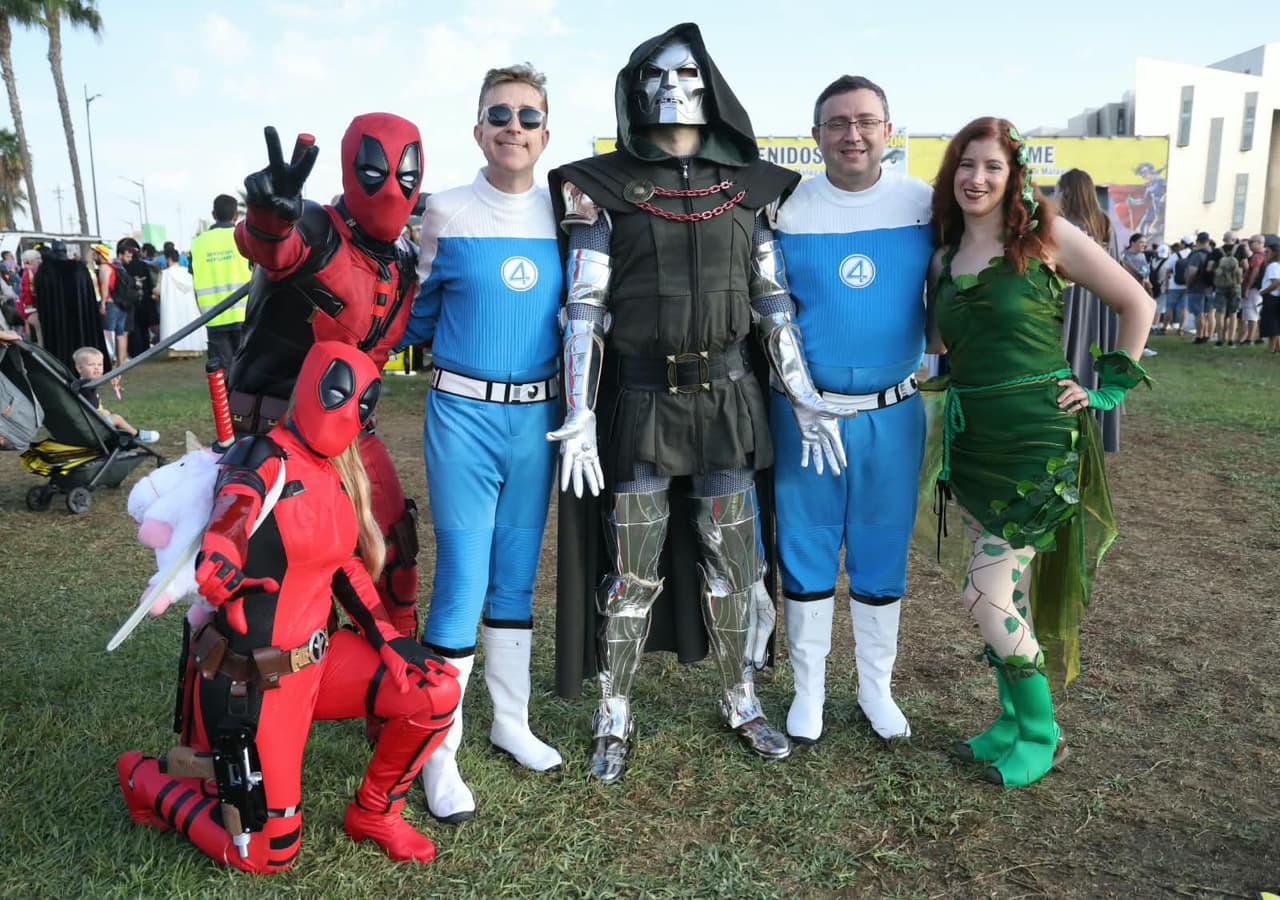 Cosplayers en la Comic-Con Málaga 2026.
