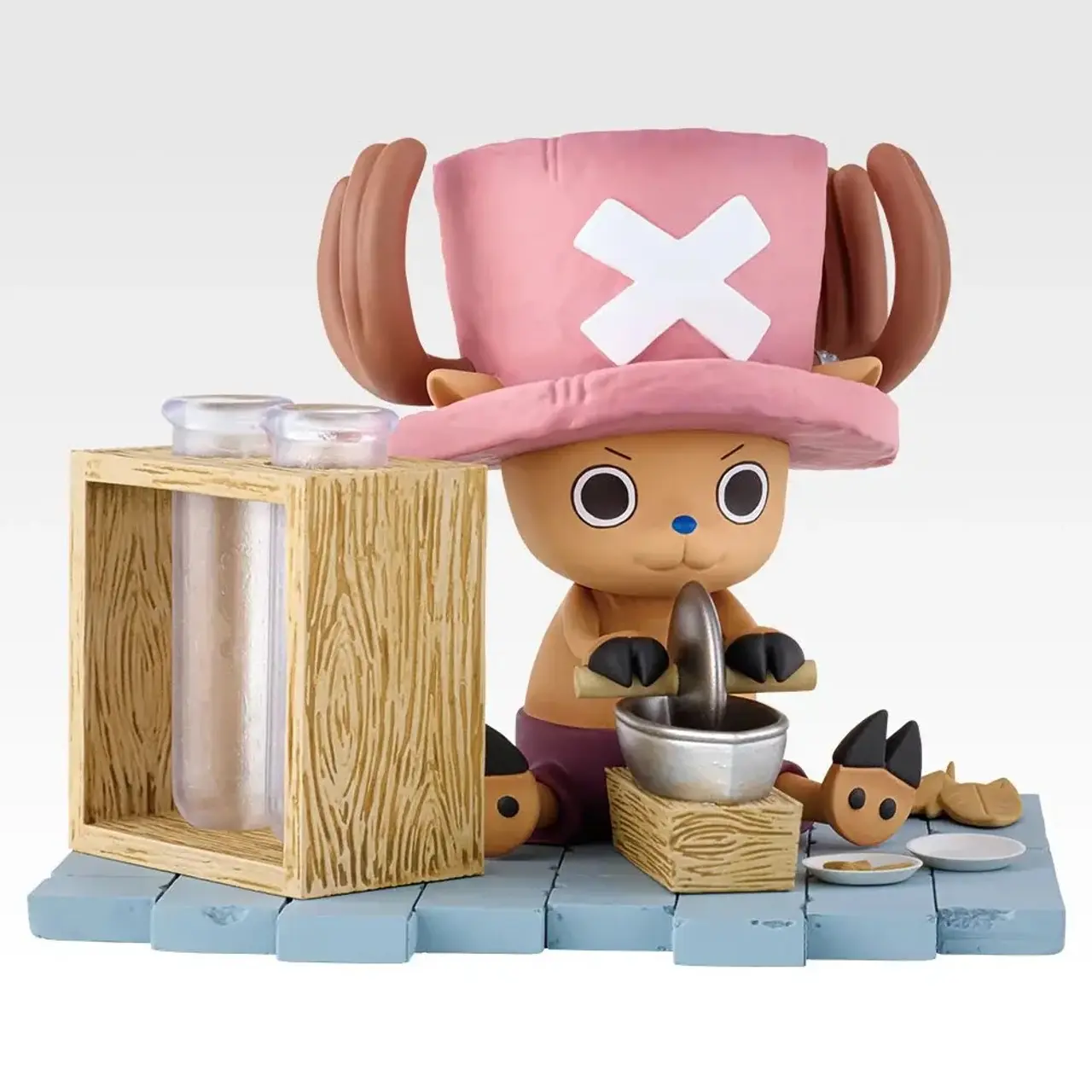 El premio A es un soporte multifunción de Chopper preparando medicinas.